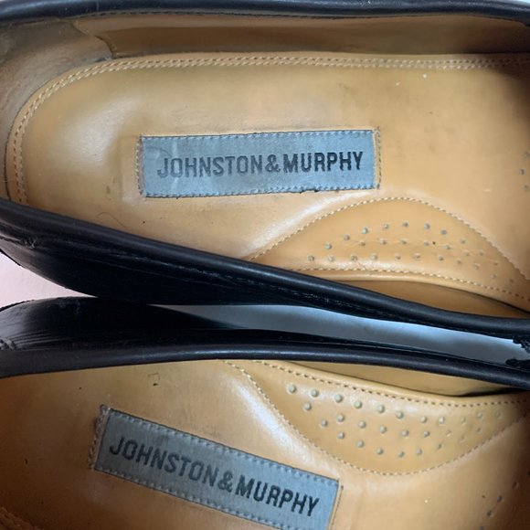 150835 MS50 KILTIE Men\'s Shoes Size 10.5 M Black Leather Slip On Johnston Murphy main image 6